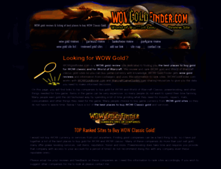 wowgoldfinder.com screenshot