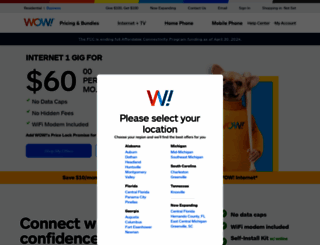 wowway.com screenshot