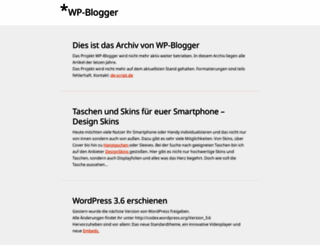 wp-blogger.de screenshot
