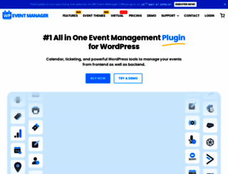 wp-eventmanager.com screenshot