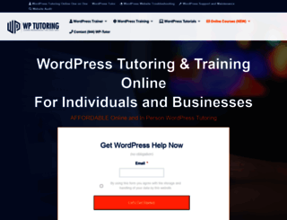 wp-tutoring.com screenshot