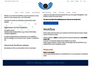 wp-website-creator.com screenshot