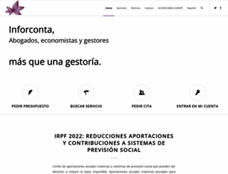 wp.inforconta.com screenshot