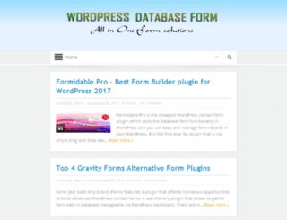 wpdatabaseform.com screenshot