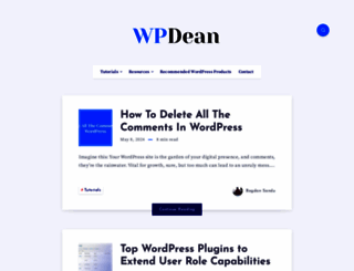 wpdean.com screenshot