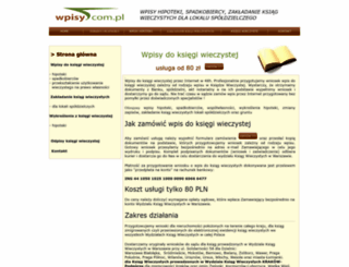wpisy.com.pl screenshot