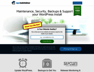 wpmaintainer.com screenshot