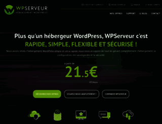 wpserveur.net screenshot
