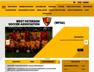 wpsoccer.org screenshot