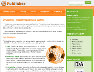 wpublisher.cz screenshot