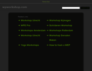 wpworkshop.com screenshot