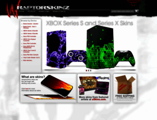 wraptorskinz.com screenshot