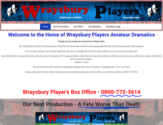 wraysburyplayers.co.uk screenshot