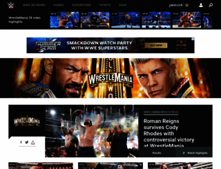 wrestlemania.com screenshot