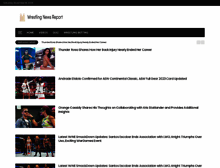 wrestlingnewsreport.com screenshot