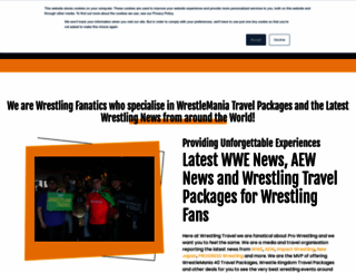 wrestlingtravel.com screenshot