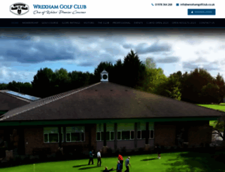 wrexhamgolfclub.co.uk screenshot