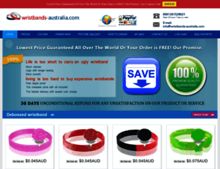 wristbands-australia.com screenshot