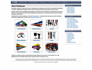 wristbandsaustralia.com.au screenshot