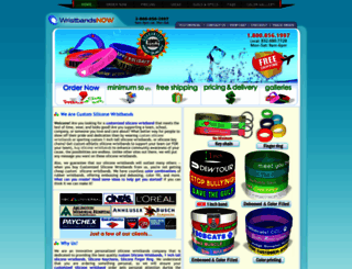 wristbandsnow.com screenshot