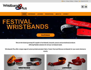 wristbandsplus.co.uk screenshot