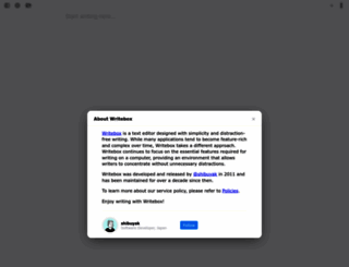 Access write-box.appspot.com. Writebox