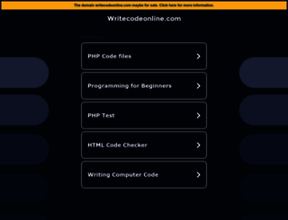 writecodeonline.com screenshot