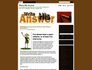 writehisanswer.blog screenshot