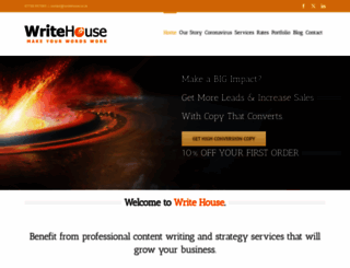 writehouse.co.uk screenshot