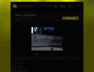 writelightneon.com.au screenshot