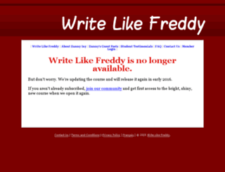 writelikefreddy.com screenshot