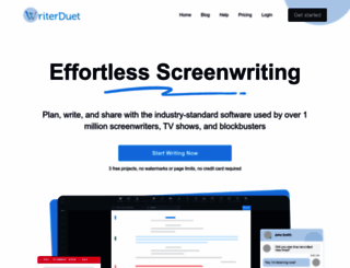 writerduet.com screenshot