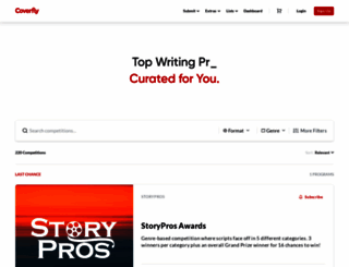 writers.coverfly.com screenshot