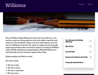 writing-programs.williams.edu screenshot