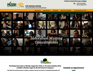 writingcenter.gmu.edu screenshot