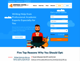 writings-centre.com screenshot