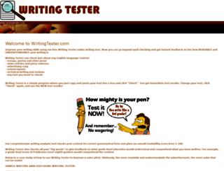 writingtester.com screenshot