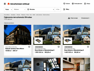 wroclaw.nieruchomosci-online.pl screenshot