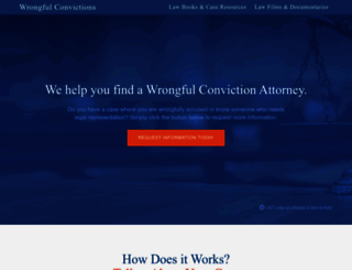 wrongfulconvictions.com screenshot