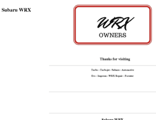 wrxownersclub.com.au screenshot