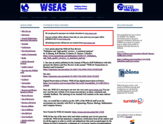 wseas.org screenshot