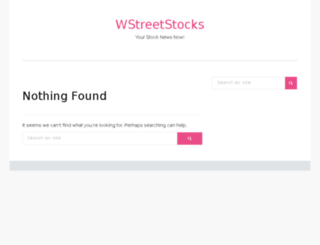 wstreetstocks.com screenshot