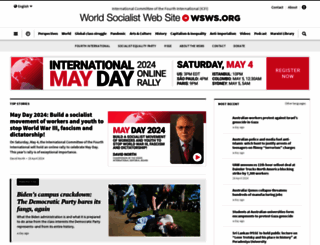 wsws.org screenshot