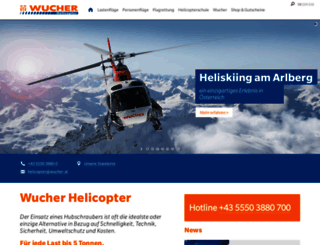 wucher-helicopter.at screenshot