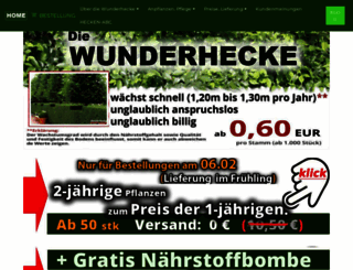 wunderhecke.at screenshot