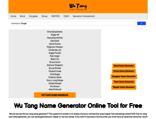 wutangnamegenerator.net screenshot