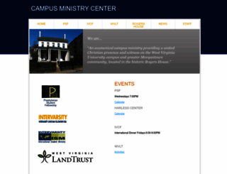 wvucampusministrycenter.org screenshot