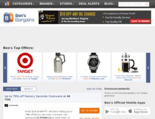 ww.bensbargains.com screenshot