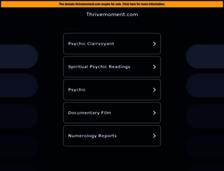 ww1.thrivemoment.com screenshot