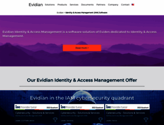 www-2.evidian.com screenshot